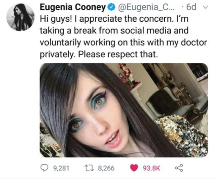 Eugenia Cooney's Journey To Recovery
